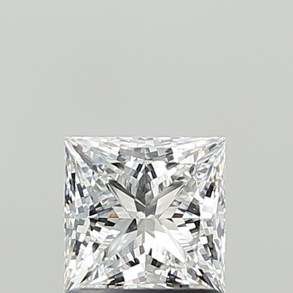 1.10 Carat Princess Shaped, Ideal Cut, E Color, VVS2 Clarity, IGI Certified Lab Grown Diamond