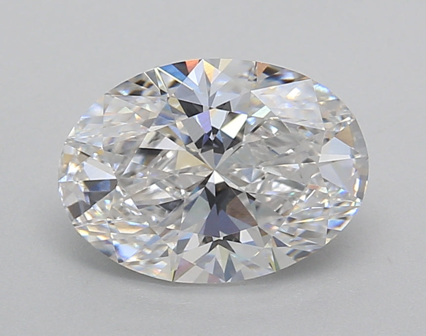 2.01 Carat Oval Shaped, Very Good Cut, D Color, VVS2 Clarity, IGI Certified Lab Grown Diamond