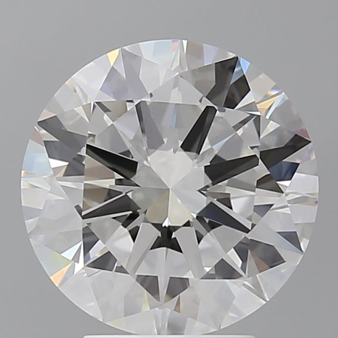 4.00 Carat Round Shaped, Excellent Cut, F Color, VVS2 Clarity, IGI Certified Lab Grown Diamond