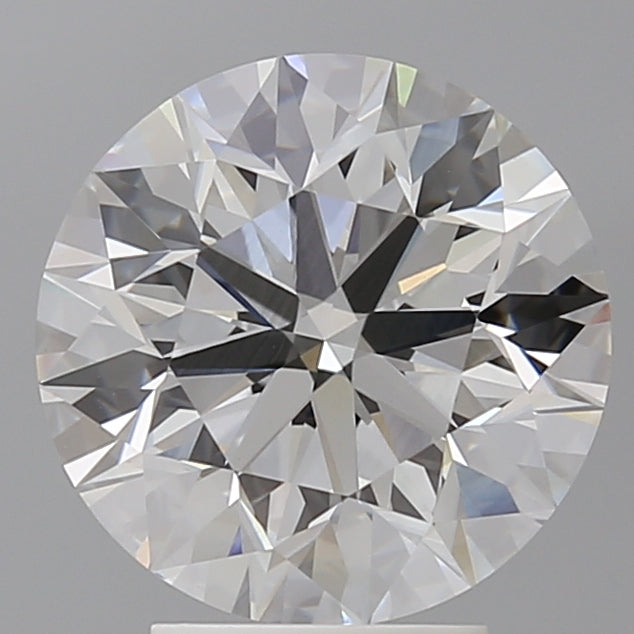 4.00 Carat Round Shaped, Excellent Cut, F Color, VVS2 Clarity, IGI Certified Lab Grown Diamond