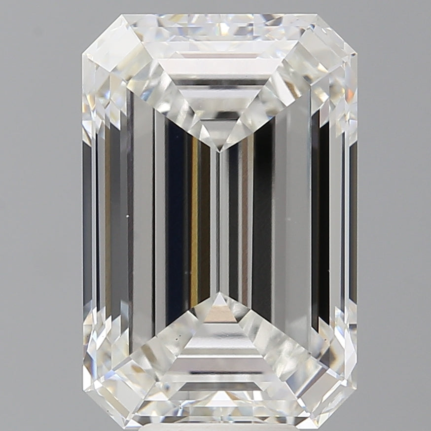 9.10 Carat Emerald Shaped, Ideal Cut, F Color, VS1 Clarity, IGI Certified Lab Grown Diamond