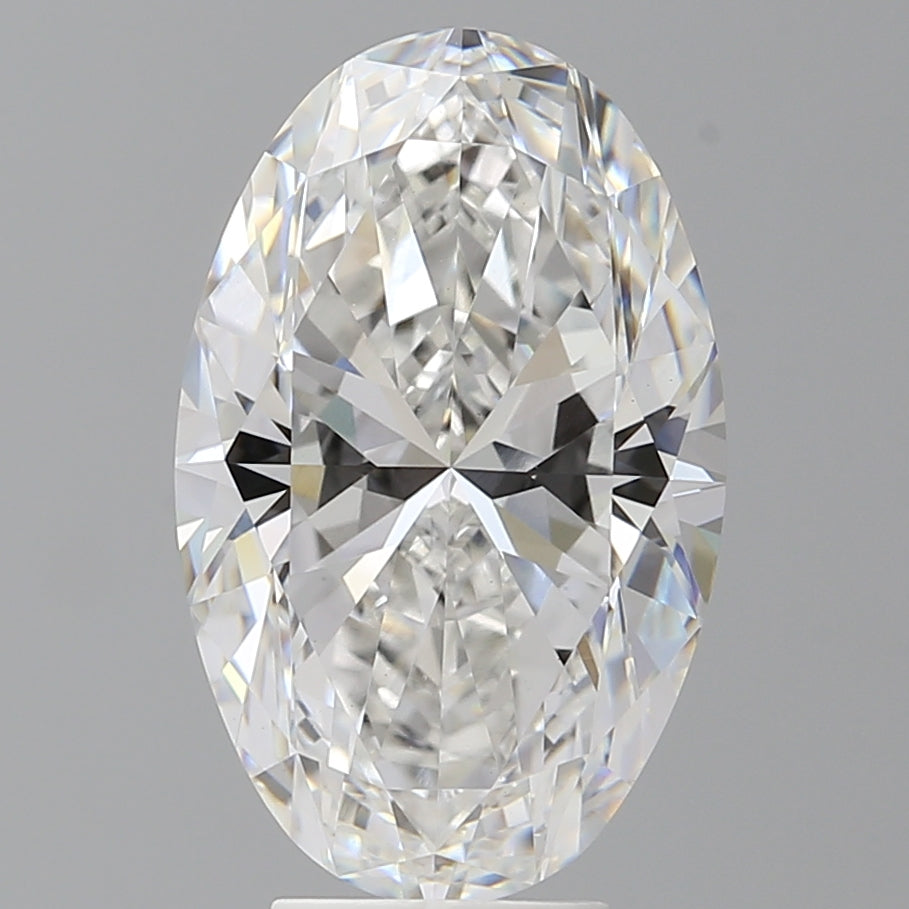 6.02 Carat Oval Shaped, Ideal Cut, E Color, VVS2 Clarity, IGI Certified Lab Grown Diamond