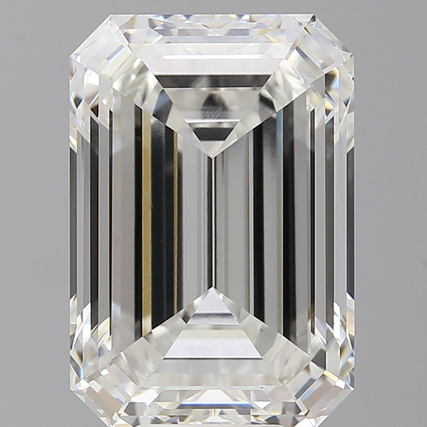 10.07 Carat Emerald Shaped, Excellent Cut, F Color, VVS2 Clarity, IGI Certified Lab Grown Diamond