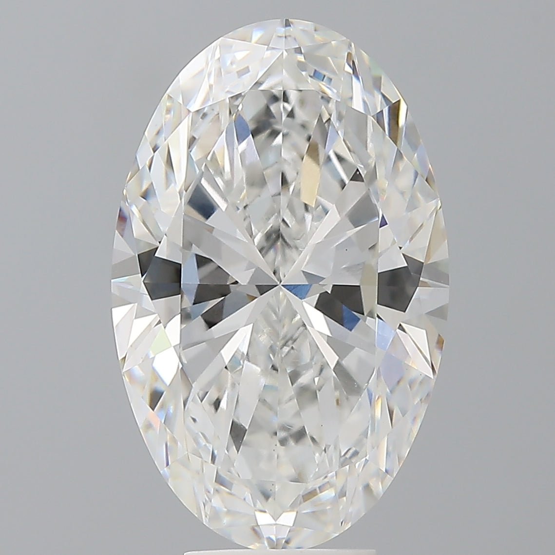 7.08 Carat Oval Shaped, Ideal Cut, F Color, VVS2 Clarity, IGI Certified Lab Grown Diamond