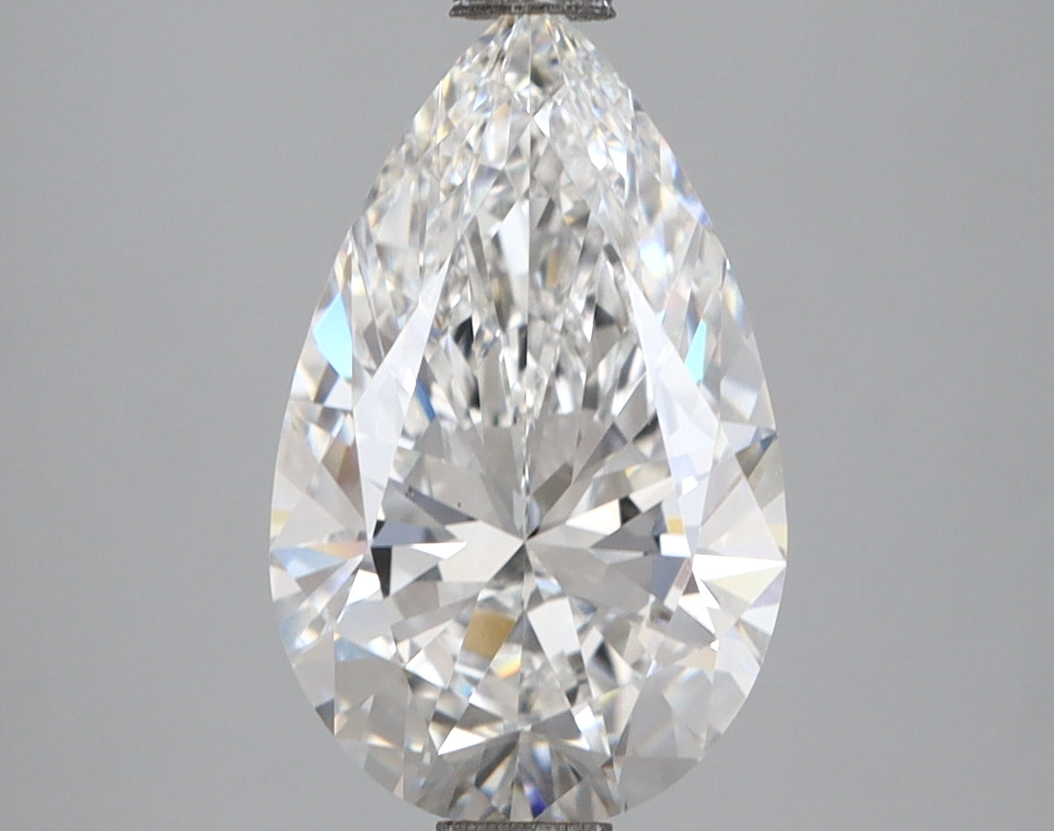 2.68 Carat Pear Shaped, Ideal Cut, E Color, VVS2 Clarity, IGI Certified Lab Grown Diamond