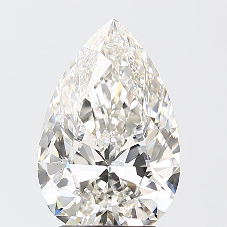 3.01 Carat Pear Shaped, Excellent Cut, G Color, VS1 Clarity, IGI Certified Lab Grown Diamond