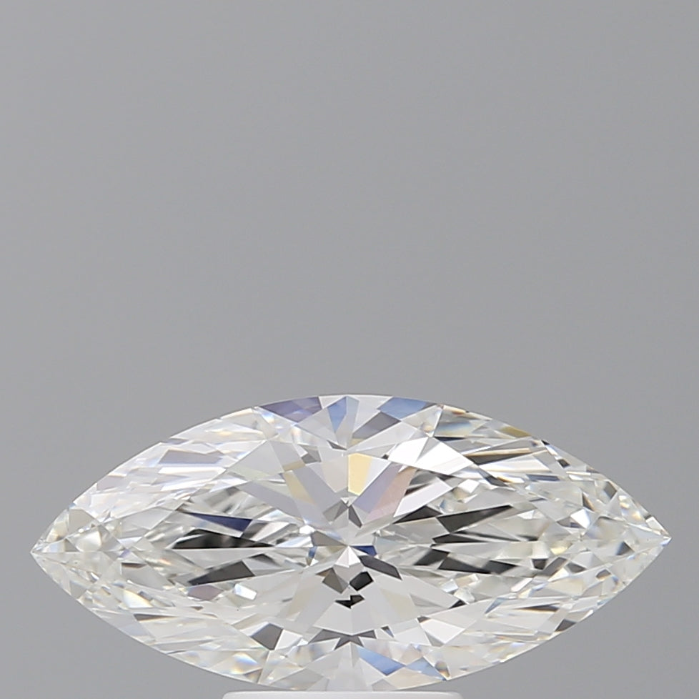 3.04 Carat Marquise Shaped, Ideal Cut, F Color, VVS2 Clarity, IGI Certified Lab Grown Diamond