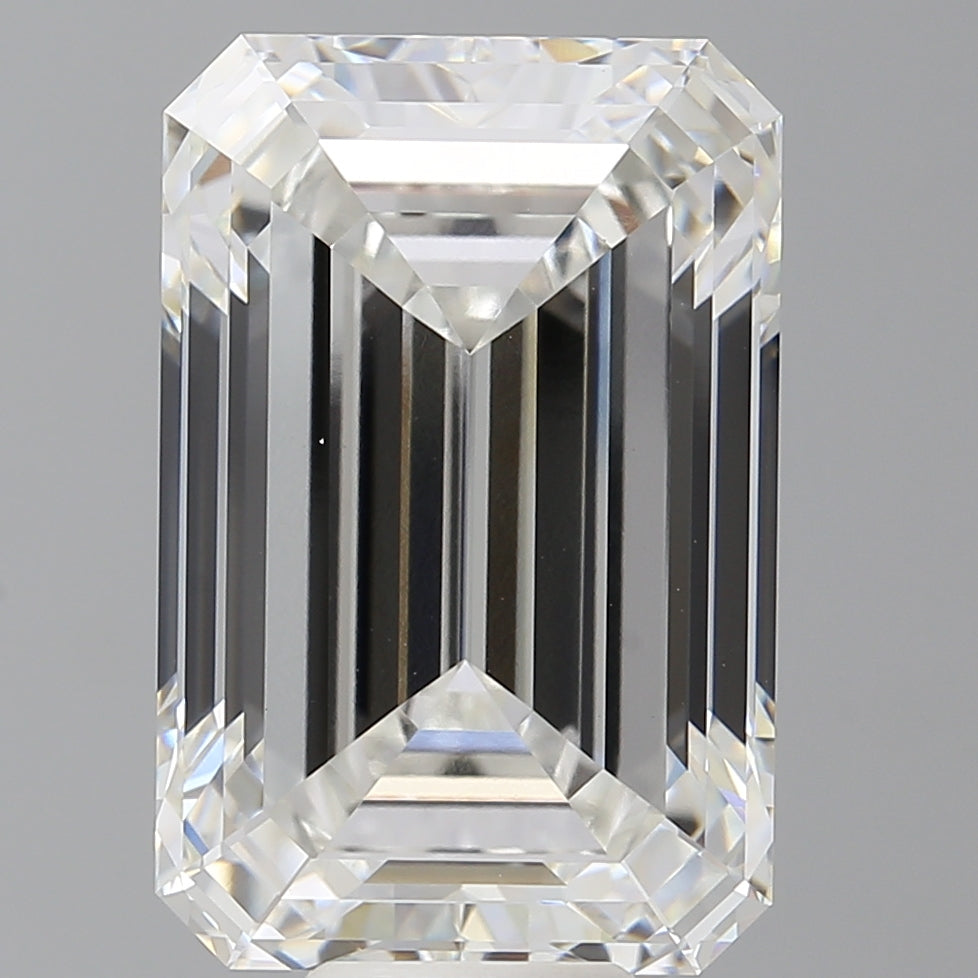 12.54 Carat Emerald Shaped, Ideal Cut, F Color, VS1 Clarity, IGI Certified Lab Grown Diamond