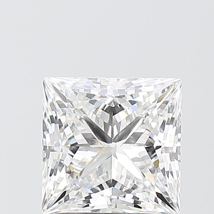 2.06 Carat Princess Shaped, Ideal Cut, E Color, VVS2 Clarity, IGI Certified Lab Grown Diamond