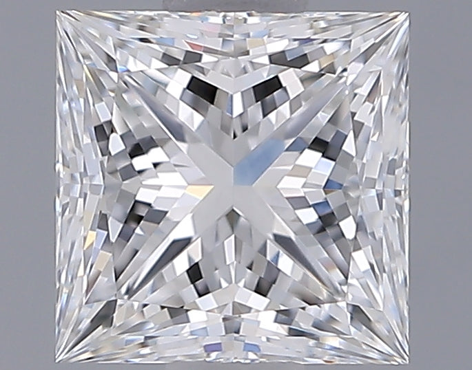 1.27 Carat Princess Shaped, Ideal Cut, E Color, VVS1 Clarity, IGI Certified Lab Grown Diamond