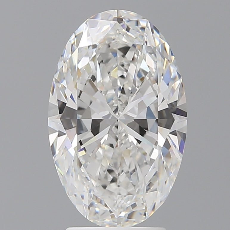 3.57 Carat Oval Shaped, Ideal Cut, E Color, VVS2 Clarity, IGI Certified Lab Grown Diamond