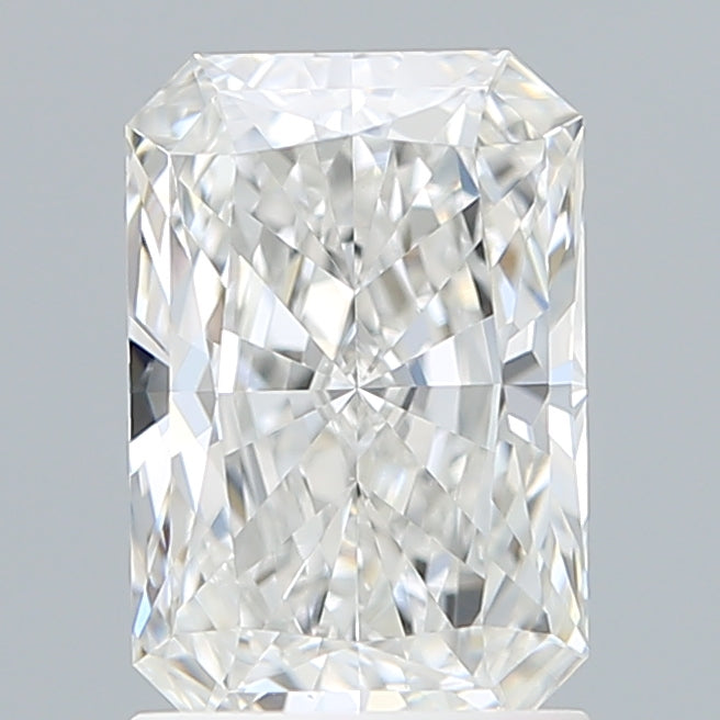 1.61 Carat Radiant Shaped, Ideal Cut, F Color, VVS2 Clarity, IGI Certified Lab Grown Diamond