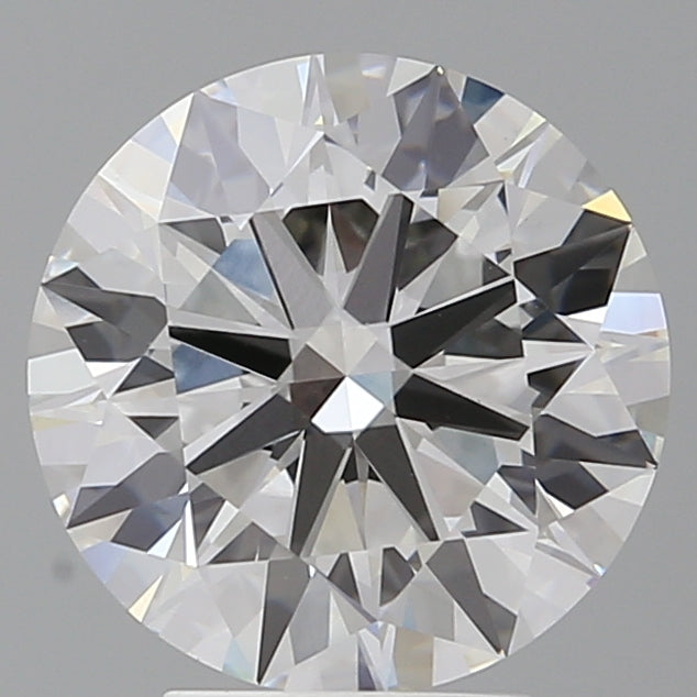 4.04 Carat Round Shaped, Ideal Cut, F Color, VVS2 Clarity, IGI Certified Lab Grown Diamond