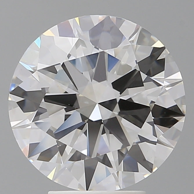 4.57 Carat Round Shaped, Excellent Cut, F Color, VVS2 Clarity, IGI Certified Lab Grown Diamond