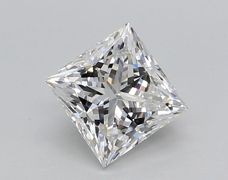 1.10 Carat Princess Shaped, Excellent Cut, D Color, VS1 Clarity, IGI Certified Lab Grown Diamond