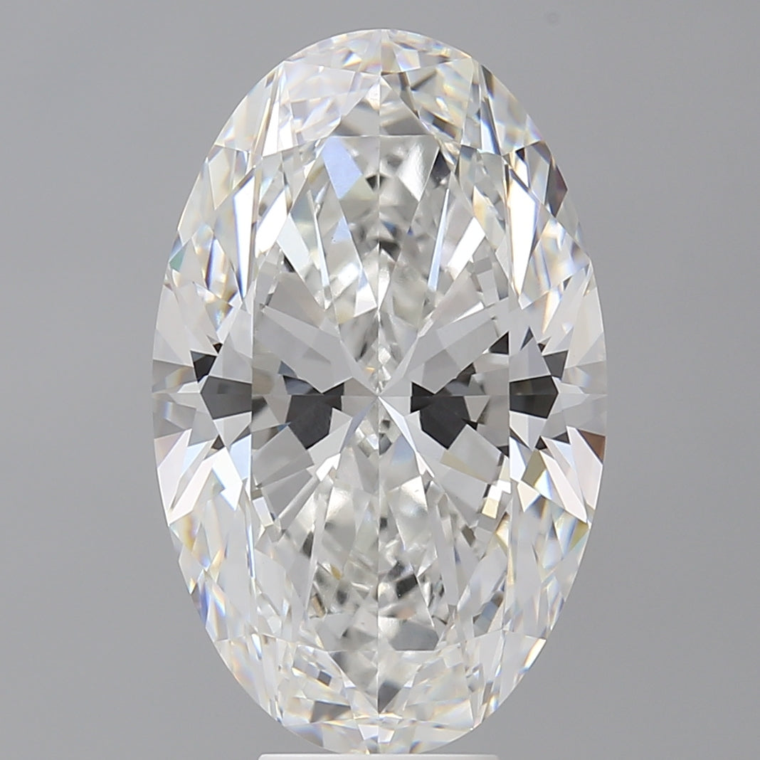 9.07 Carat Oval Shaped, Ideal Cut, F Color, VVS2 Clarity, IGI Certified Lab Grown Diamond