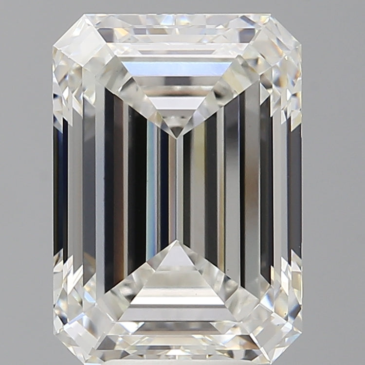 6.59 Carat Emerald Shaped, Ideal Cut, F Color, VS1 Clarity, IGI Certified Lab Grown Diamond