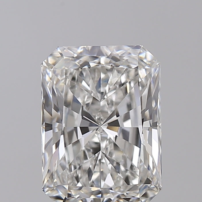 2.10 Carat Radiant Shaped, Ideal Cut, G Color, VS1 Clarity, GIA Certified Lab Grown Diamond