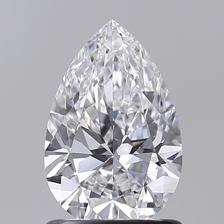 1.02 Carat Pear Shaped, Excellent Cut, D Color, IF Clarity, IGI Certified Lab Grown Diamond