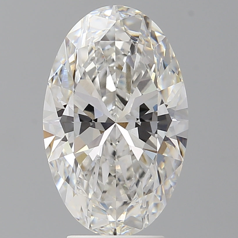 4.10 Carat Oval Shaped, Ideal Cut, F Color, VVS2 Clarity, IGI Certified Lab Grown Diamond