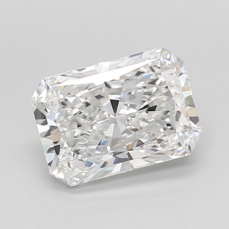 2.54 Carat Radiant Shaped, Ideal Cut, D Color, VVS2 Clarity, IGI Certified Lab Grown Diamond