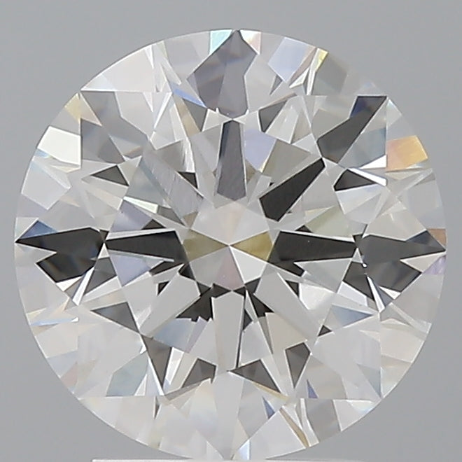 3.10 Carat Round Shaped, Ideal Cut, F Color, VVS2 Clarity, IGI Certified Lab Grown Diamond