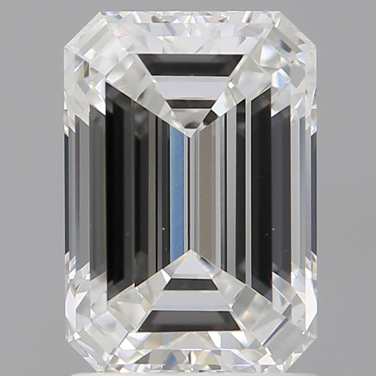 2.00 Carat Emerald Shaped, Ideal Cut, D Color, VS1 Clarity, IGI Certified Lab Grown Diamond
