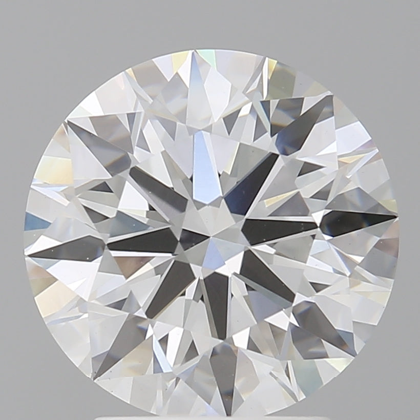 3.07 Carat Round Shaped, Ideal Cut, F Color, VVS2 Clarity, IGI Certified Lab Grown Diamond