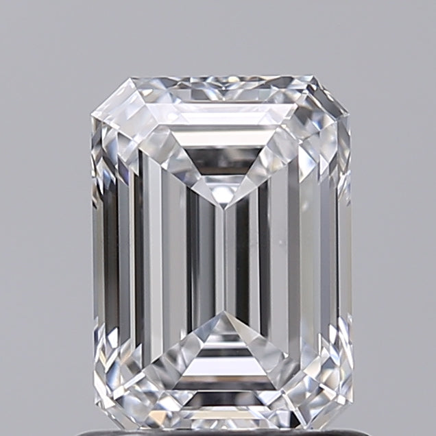 1.02 Carat Emerald Shaped, Excellent Cut, D Color, VVS2 Clarity, IGI Certified Lab Grown Diamond