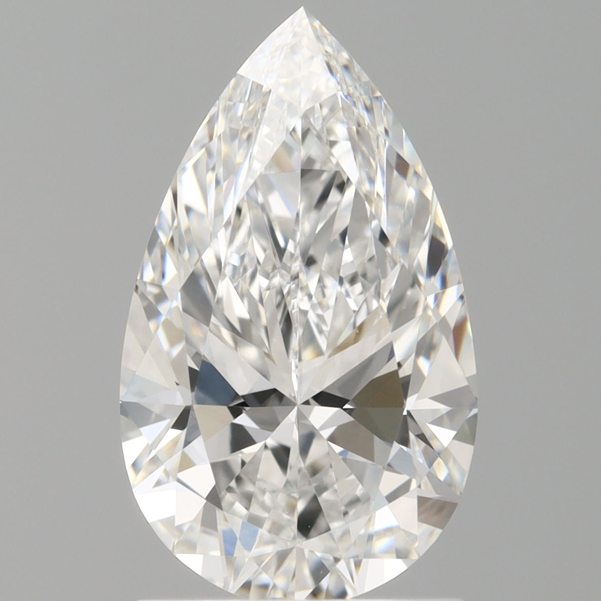 1.59 Carat Pear Shaped, Ideal Cut, E Color, VVS2 Clarity, IGI Certified Lab Grown Diamond