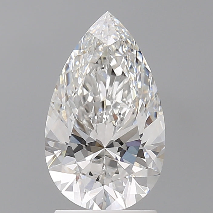 2.10 Carat Pear Shaped, Ideal Cut, E Color, VVS2 Clarity, IGI Certified Lab Grown Diamond