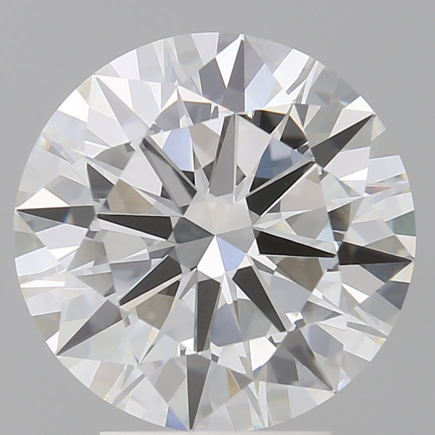 4.00 Carat Round Shaped, Excellent Cut, F Color, VS1 Clarity, IGI Certified Lab Grown Diamond