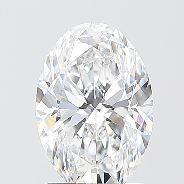 1.53 Carat Oval Shaped, Ideal Cut, D Color, VVS2 Clarity, IGI Certified Lab Grown Diamond