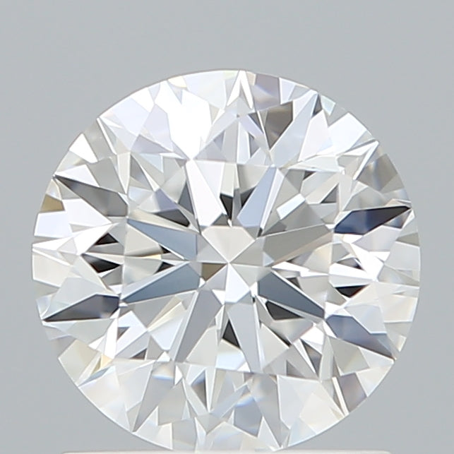 1.29 Carat Round Shaped, Excellent Cut, D Color, VVS2 Clarity, IGI Certified Lab Grown Diamond