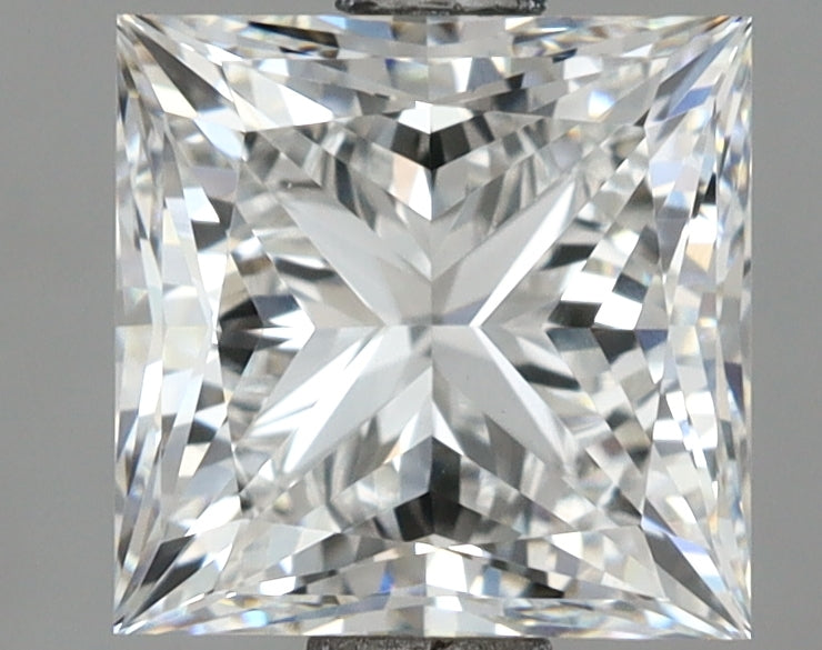 2.05 Carat Princess Shaped, Ideal Cut, E Color, VVS2 Clarity, IGI Certified Lab Grown Diamond