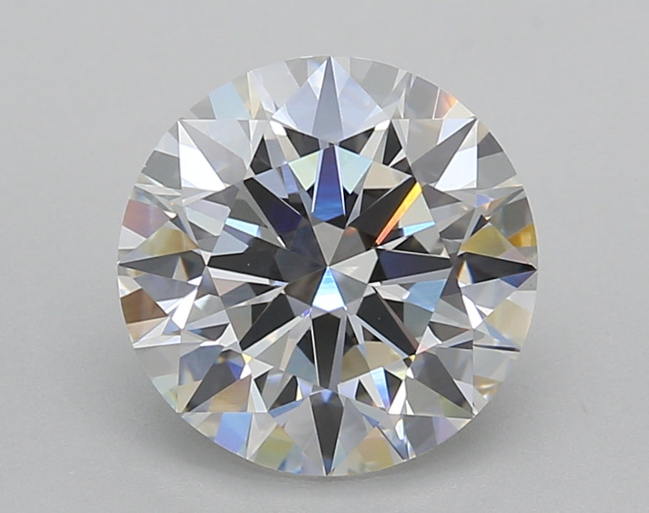 3.02 Carat Round Shaped, Ideal Cut, E Color, VVS2 Clarity, IGI Certified Lab Grown Diamond