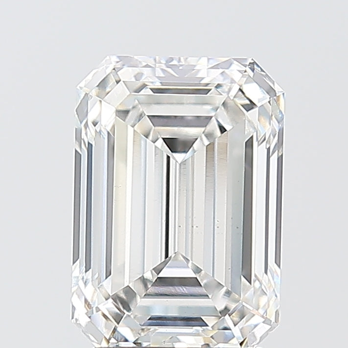 2.59 Carat Emerald Shaped, Ideal Cut, E Color, VS1 Clarity, IGI Certified Lab Grown Diamond