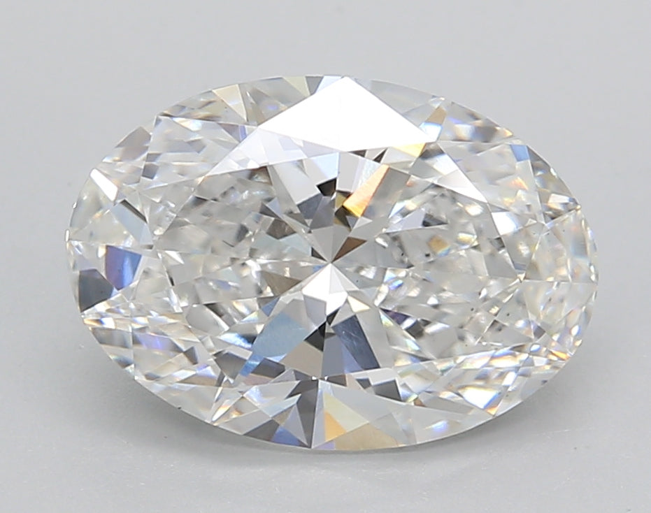 3.02 Carat Oval Shaped, Excellent Cut, E Color, VS1 Clarity, IGI Certified Lab Grown Diamond