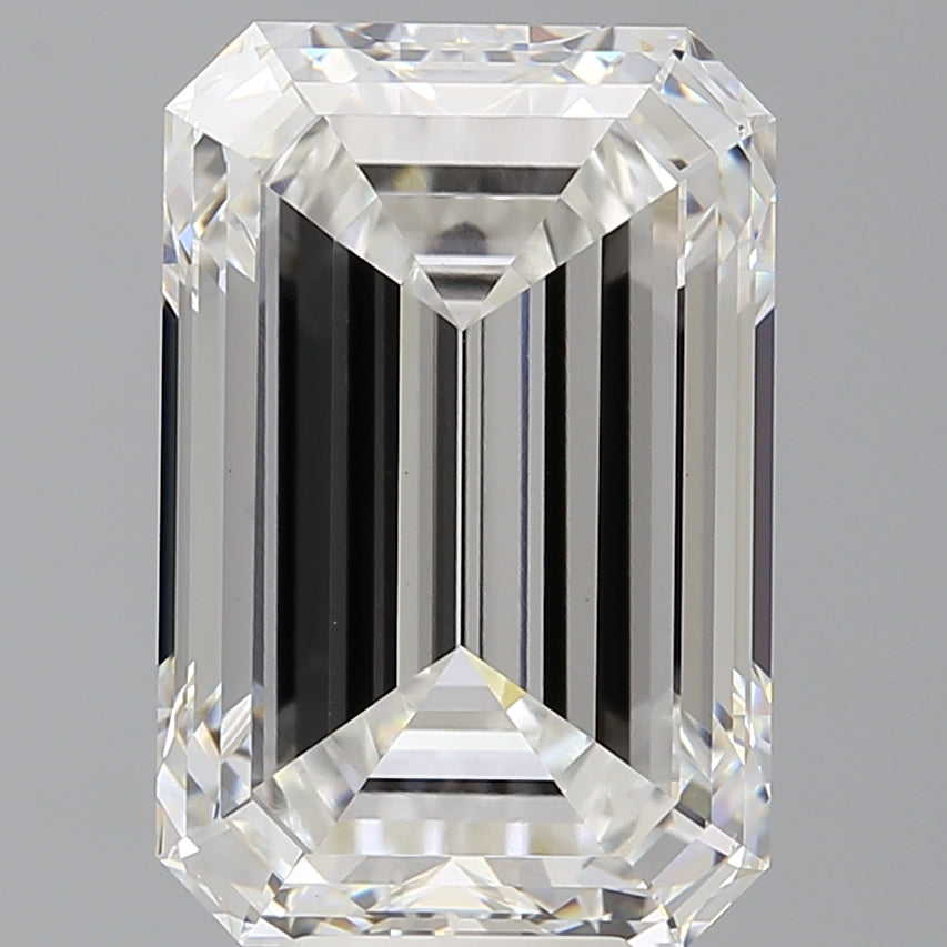9.10 Carat Emerald Shaped, Ideal Cut, F Color, VS1 Clarity, IGI Certified Lab Grown Diamond
