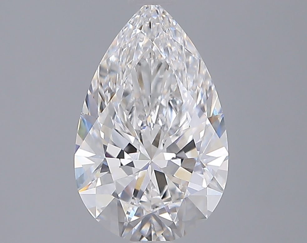 2.07 Carat Pear Shaped, Ideal Cut, D Color, VVS1 Clarity, IGI Certified Lab Grown Diamond