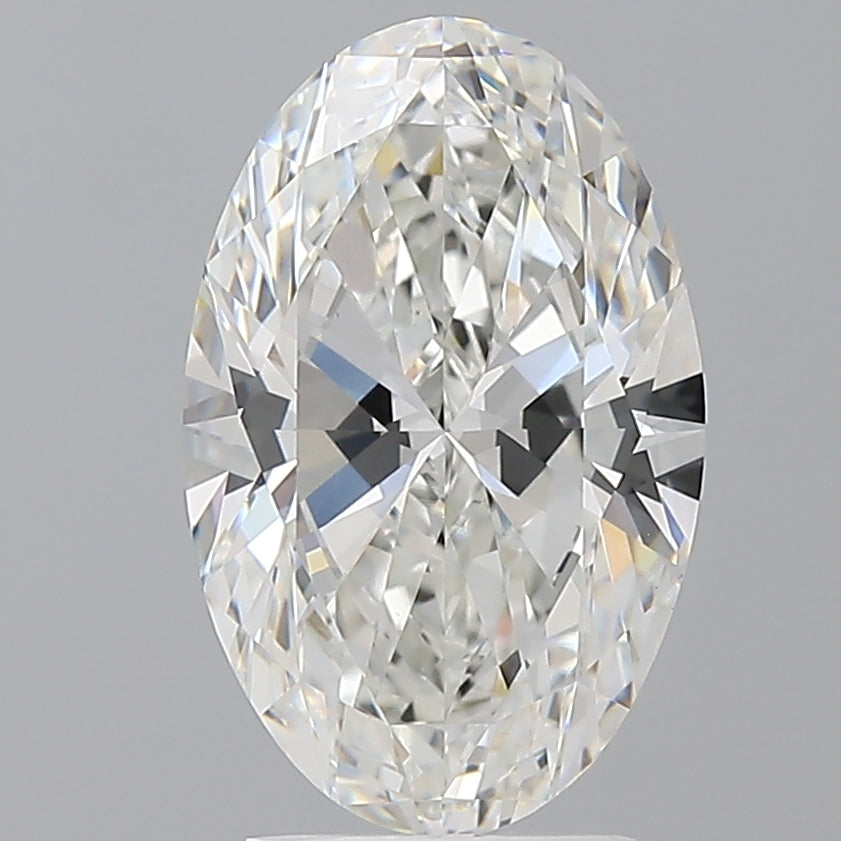 3.06 Carat Oval Shaped, Excellent Cut, F Color, VVS2 Clarity, IGI Certified Lab Grown Diamond