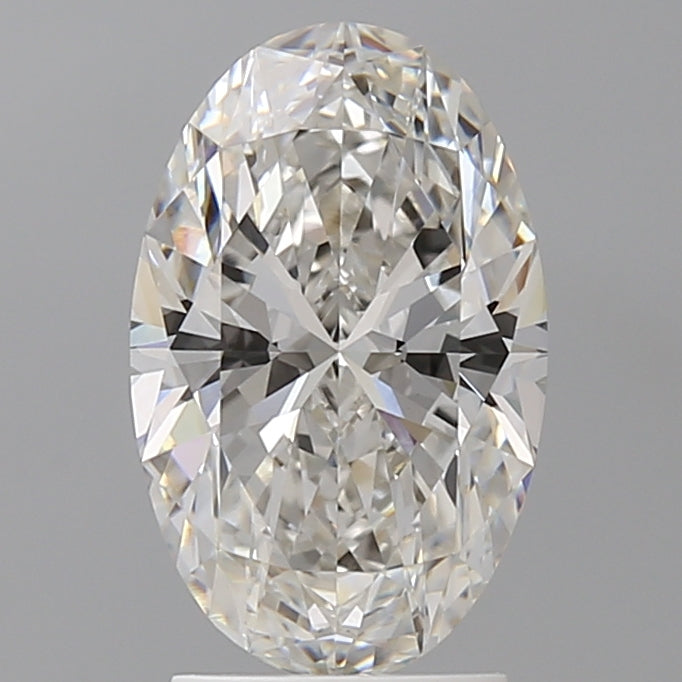 2.55 Carat Oval Shaped, Ideal Cut, F Color, VVS2 Clarity, IGI Certified Lab Grown Diamond
