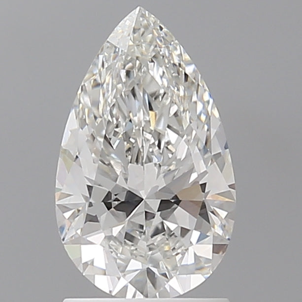 1.60 Carat Pear Shaped, Ideal Cut, E Color, VVS2 Clarity, IGI Certified Lab Grown Diamond