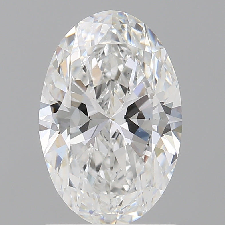 1.58 Carat Oval Shaped, Ideal Cut, E Color, VS1 Clarity, IGI Certified Lab Grown Diamond