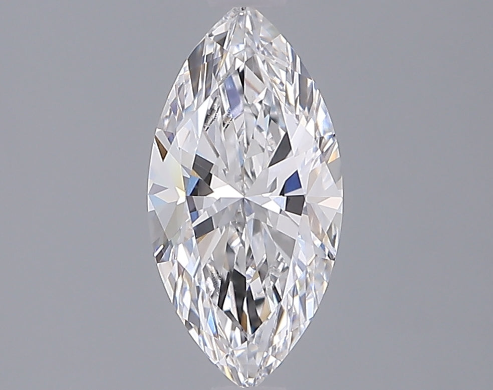 1.32 Carat Marquise Shaped, Ideal Cut, D Color, VVS2 Clarity, IGI Certified Lab Grown Diamond
