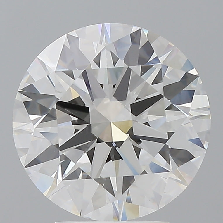 4.04 Carat Round Shaped, Ideal Cut, F Color, VVS2 Clarity, IGI Certified Lab Grown Diamond
