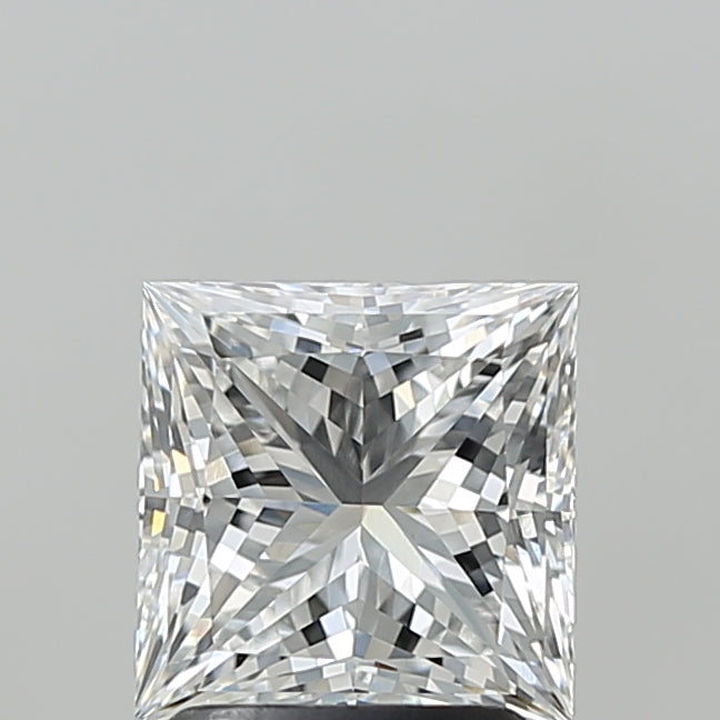 2.06 Carat Princess Shaped, Ideal Cut, E Color, VVS2 Clarity, IGI Certified Lab Grown Diamond