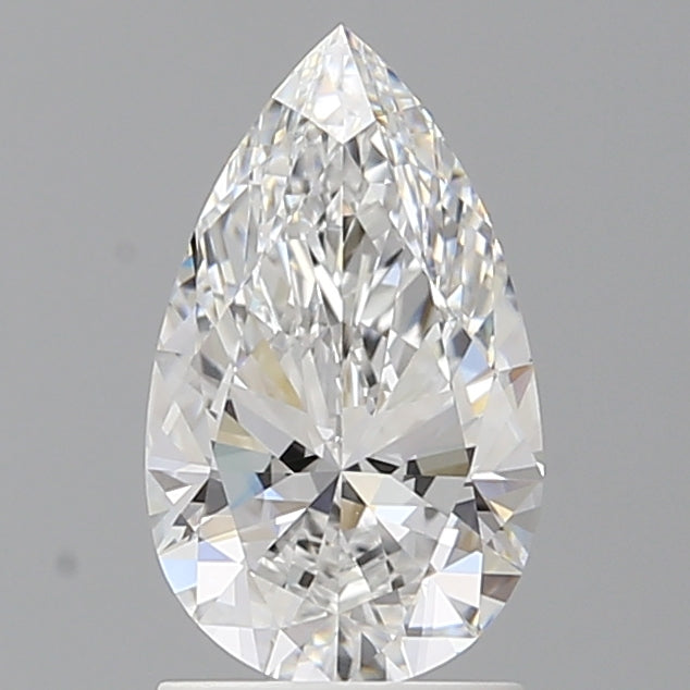 1.59 Carat Pear Shaped, Excellent Cut, E Color, VVS2 Clarity, IGI Certified Lab Grown Diamond