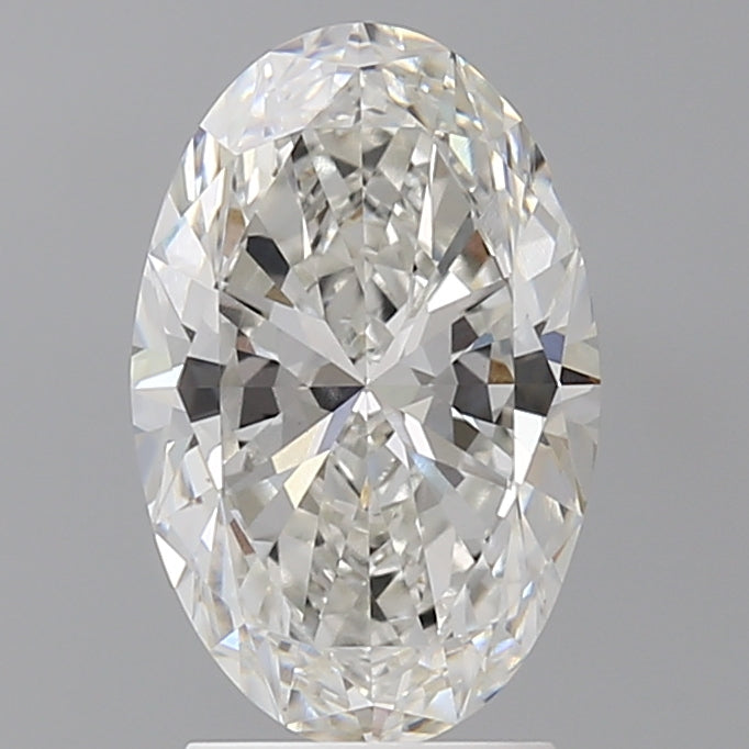 2.60 Carat Oval Shaped, Ideal Cut, F Color, VVS2 Clarity, IGI Certified Lab Grown Diamond