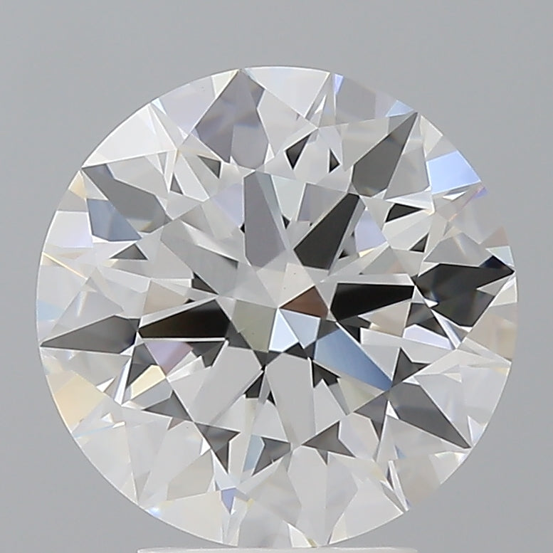 4.10 Carat Round Shaped, Ideal Cut, E Color, VVS2 Clarity, IGI Certified Lab Grown Diamond